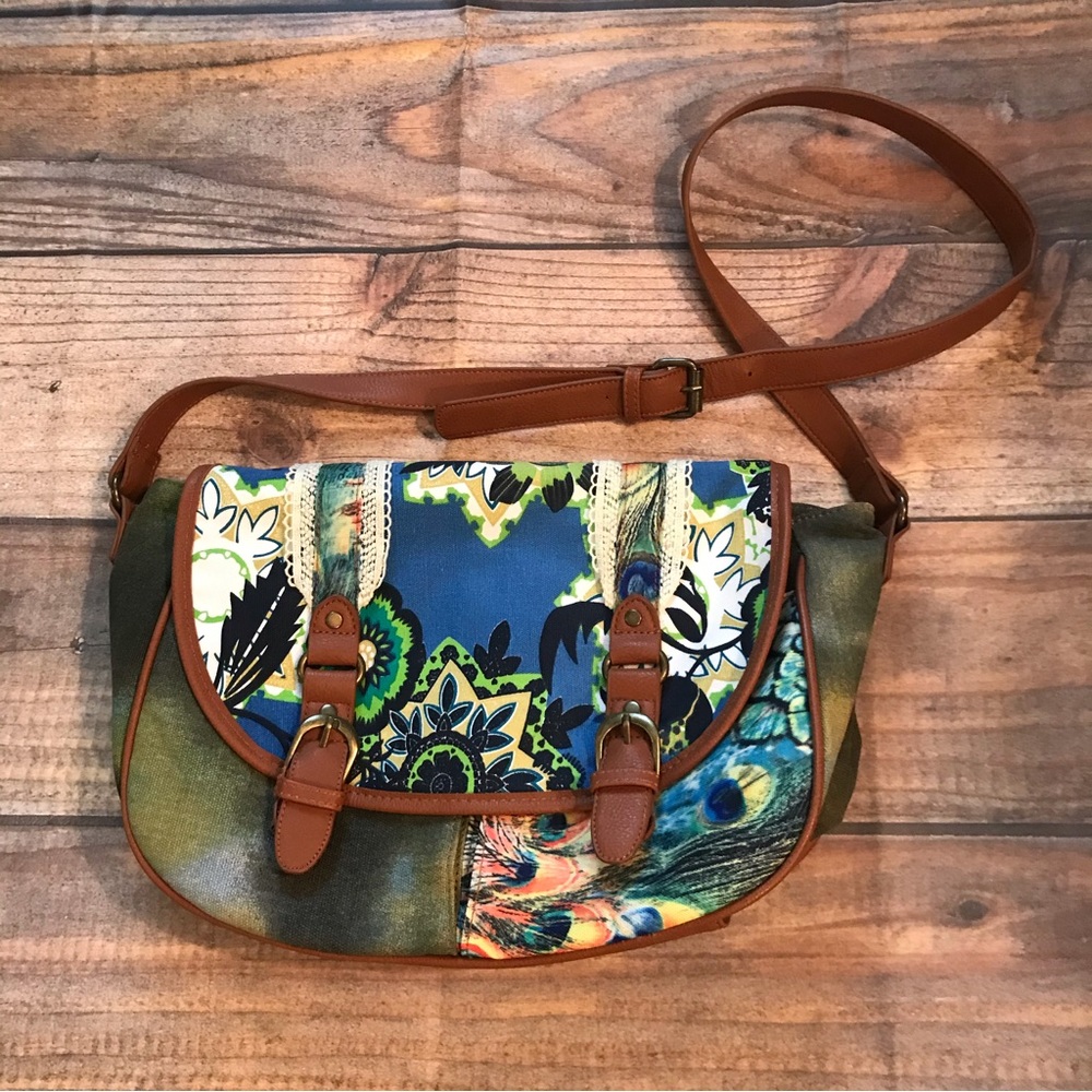 Coco + Carmen Multicolored Canvas Crossbody Bag